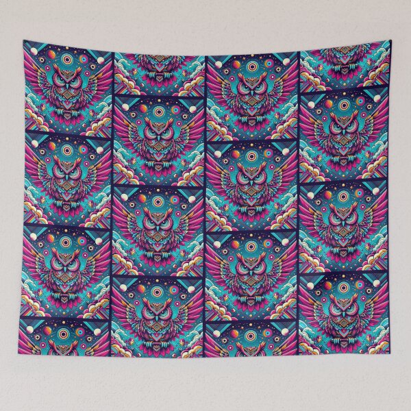 Item preview, Colorful mystic owl designed and sold by Dogandesighn.
