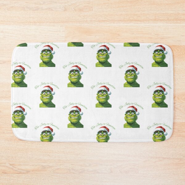 Item preview, Too Jolly to Function – Funny Christmas Green Monster Design designed and sold by The Sticker Cove.