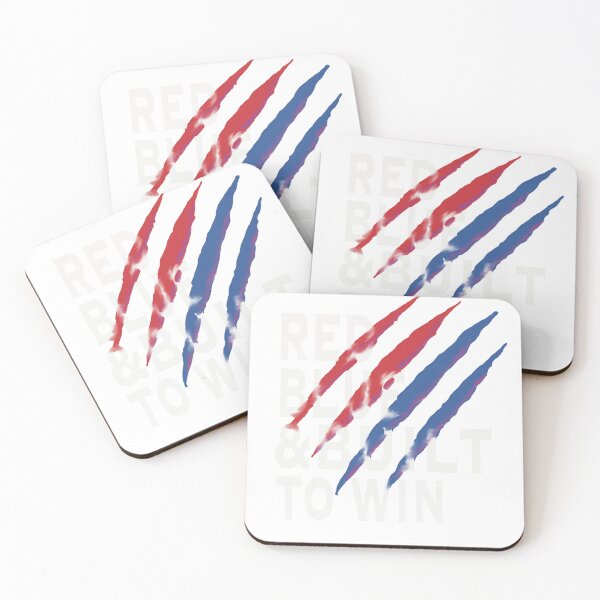 Item preview, Red, Blue & Built to Win – Claw Mark Design designed and sold by VandalMuse.