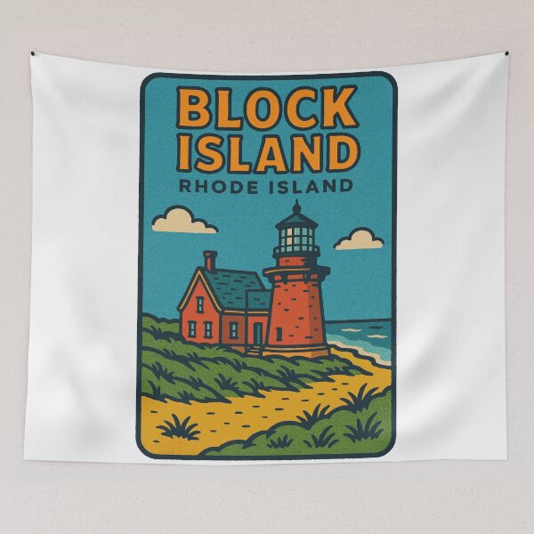 Item preview, Block Island, Rhode Island Decal designed and sold by Decal Mania.