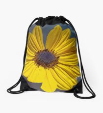 Big Yellow Flower Drawstring Bag