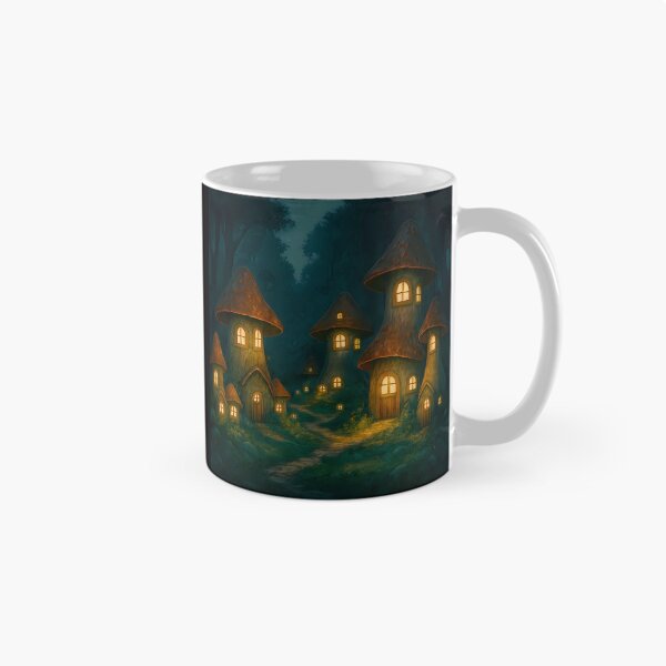 Item preview, Enchanted Mushroom Village – Glowing Fairy Homes in a Moonlit Forest designed and sold by Psycho-Crazy.