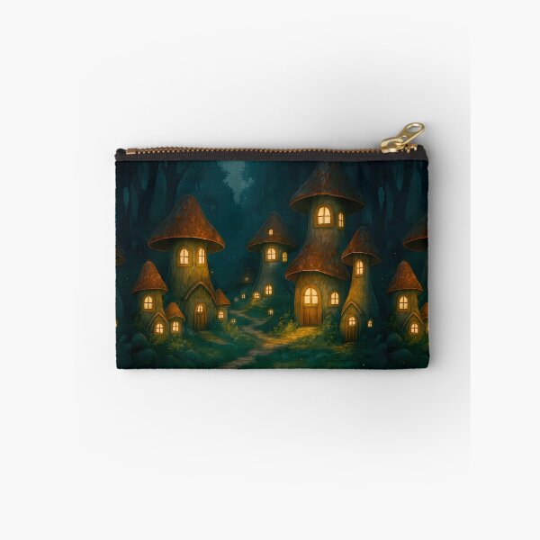 Item preview, Enchanted Mushroom Village – Glowing Fairy Homes in a Moonlit Forest designed and sold by Psycho-Crazy.