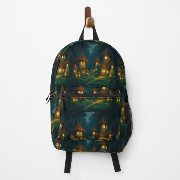 Item preview, Enchanted Mushroom Village – Glowing Fairy Homes in a Moonlit Forest designed and sold by Psycho-Crazy.