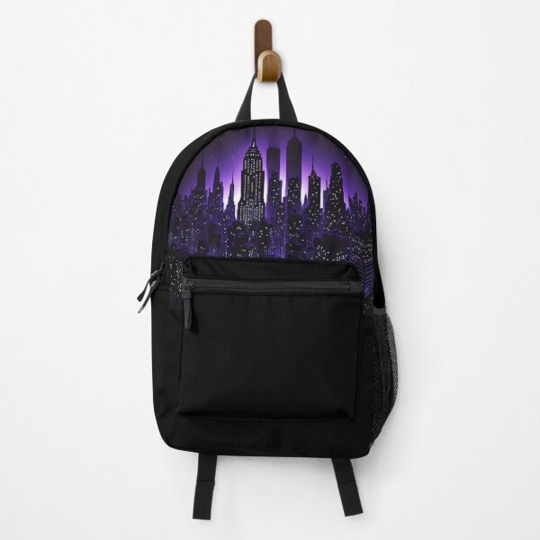 Item preview, Nightscape Skyline (PURPLE) designed and sold by CleverCulture.