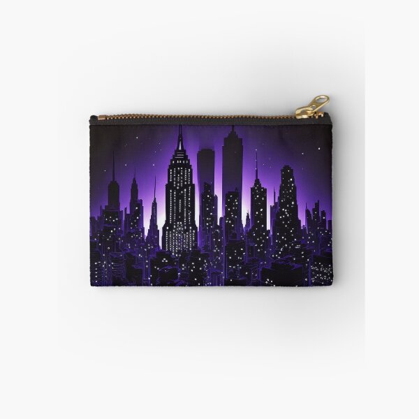Item preview, Nightscape Skyline (PURPLE)  designed and sold by CleverCulture.