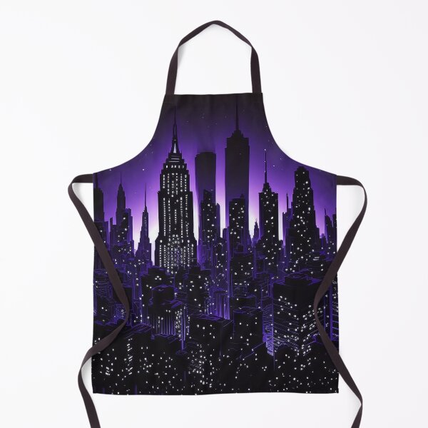 Item preview, Nightscape Skyline (PURPLE) designed and sold by CleverCulture.