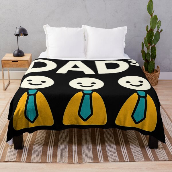 Item preview, Dad Cubed – Cute and Funny Fathers Day Design with Three Dads Icons designed and sold by jelonkaa.