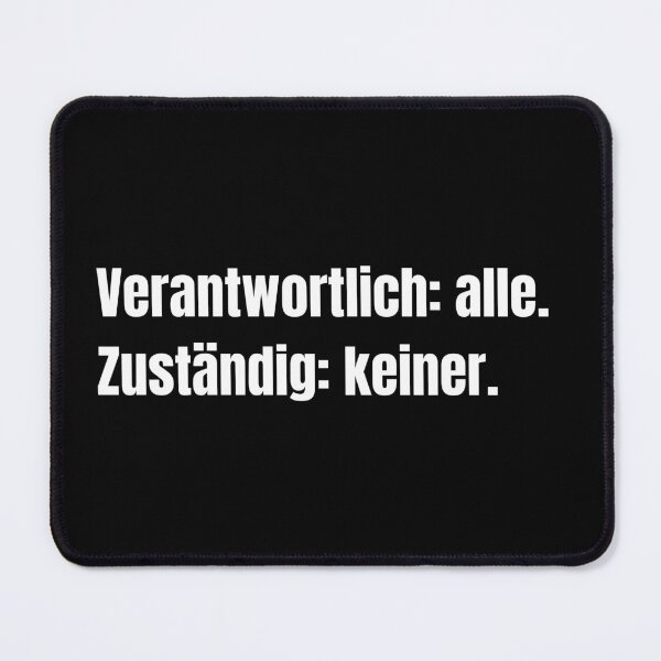 Item preview, Responsible: everyone. Responsible: no one. – minimalist typography T-shirt | funny saying | office humor designed and sold by SherryDesignsDE.