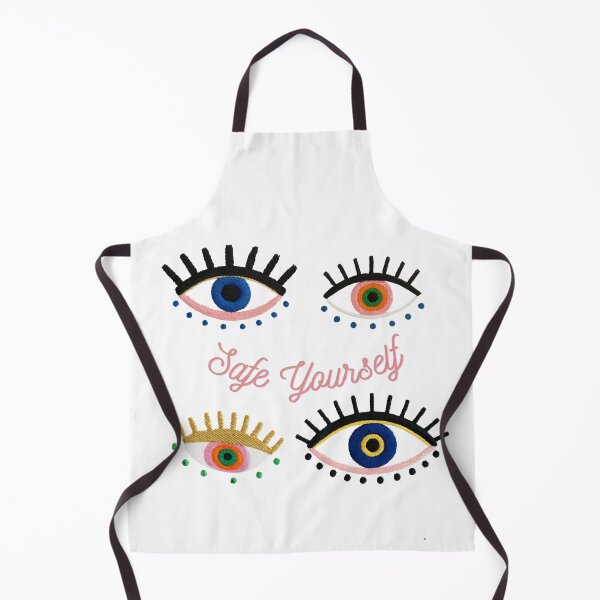 Item preview, Safe Yourself – Colorful Embroidered Eye Design, Evil Eye Protection Modern Art designed and sold by mayadesignshop.