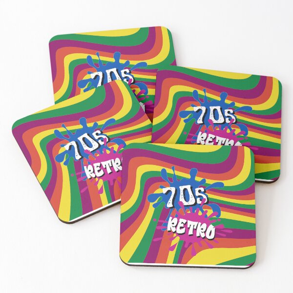 Item preview, 70s Retro Line Abstract Groovy Rainbow designed and sold by Lovemountain.