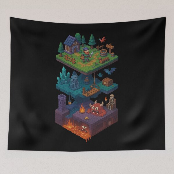Item preview, Pixel Dungeon Worlds – Isometric Fantasy Adventure designed and sold by Neon Nightmare.