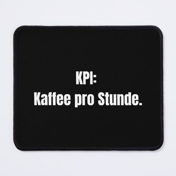 Item preview, KPI: Coffee per hour. – minimalist typography T-shirt | funny saying | office humor designed and sold by SherryDesignsDE.
