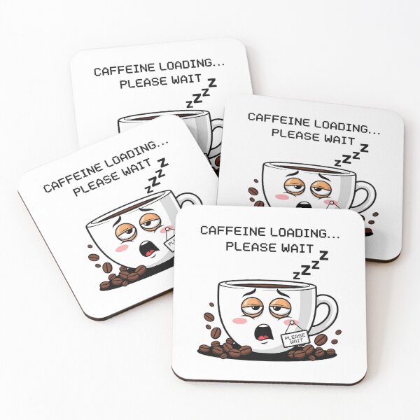 Item preview, Caffeine Loading Funny Coffee designed and sold by Pixelzo.