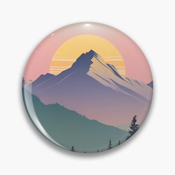 Item preview, Stunning Mountain Sunset Art Print designed and sold by Pigmentra.