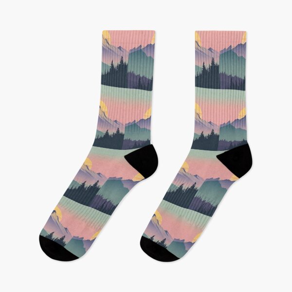 Item preview, Stunning Mountain Sunset Art Print designed and sold by Pigmentra.