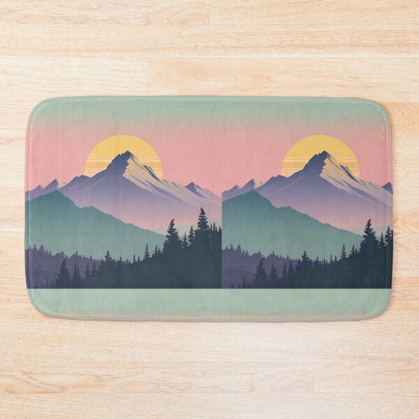 Item preview, Stunning Mountain Sunset Art Print designed and sold by Pigmentra.
