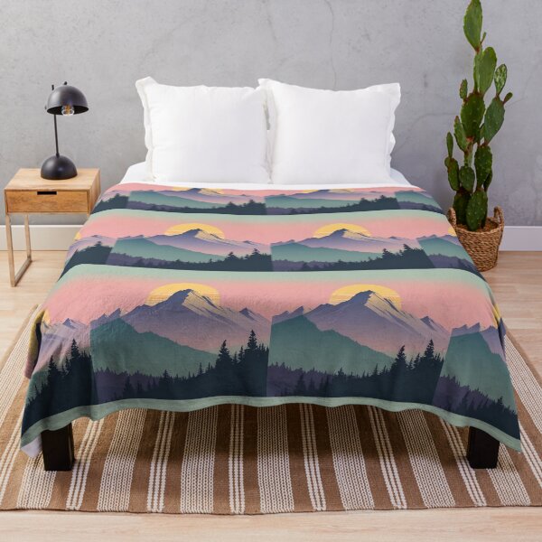 Item preview, Stunning Mountain Sunset Art Print designed and sold by Pigmentra.