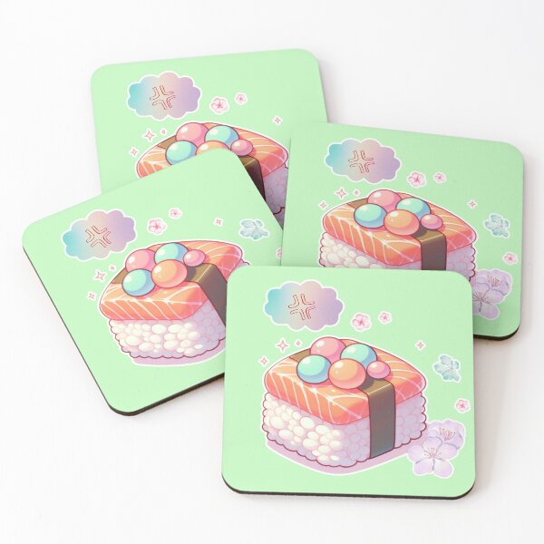 Item preview, Kawaii Sushi Manga Anime – Cute Chibi Japanese Food designed and sold by Sugar Wisdom .