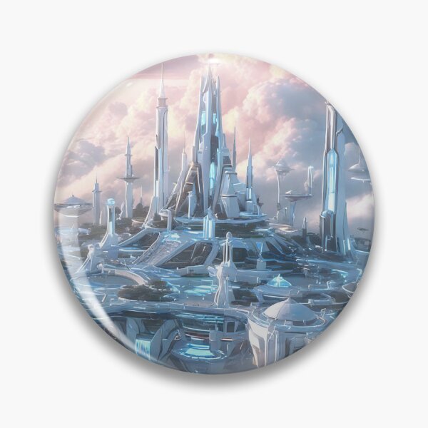 Item preview, Celestial Spires: Utopia Above the Clouds designed and sold by ArtBarnes.