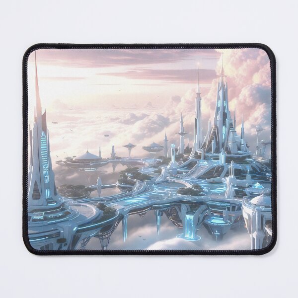 Item preview, Celestial Spires: Utopia Above the Clouds designed and sold by ArtBarnes.