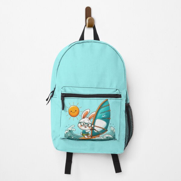 Item preview, Adventurous Bunny's Sunny Windsurfing Day designed and sold by IraBum.