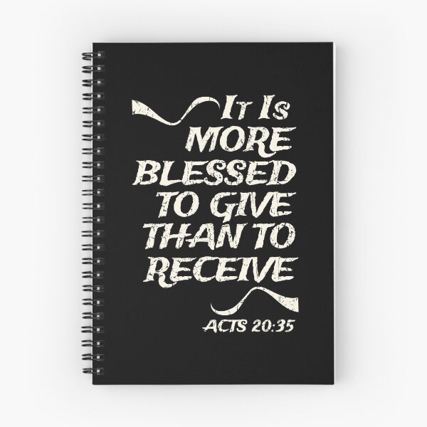 Item preview, It Is More Blessed To Give Than To Receive, Christian Bible Verse, Acts 20:35 designed and sold by Angela Dow.