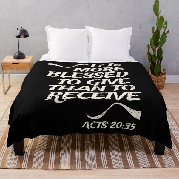 Item preview, It Is More Blessed To Give Than To Receive, Christian Bible Verse, Acts 20:35 designed and sold by Angela Dow.