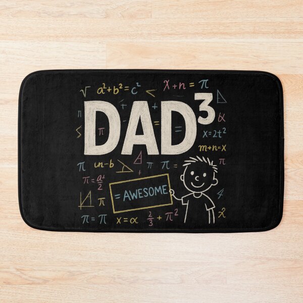 Item preview, Dad Cubed Chalkboard – Funny Math-Inspired Fathers Day Design designed and sold by jelonkaa.