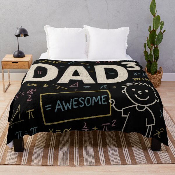 Item preview, Dad Cubed Chalkboard – Funny Math-Inspired Fathers Day Design designed and sold by jelonkaa.