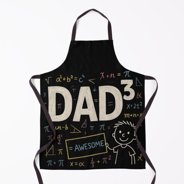 Item preview, Dad Cubed Chalkboard – Funny Math-Inspired Fathers Day Design designed and sold by jelonkaa.
