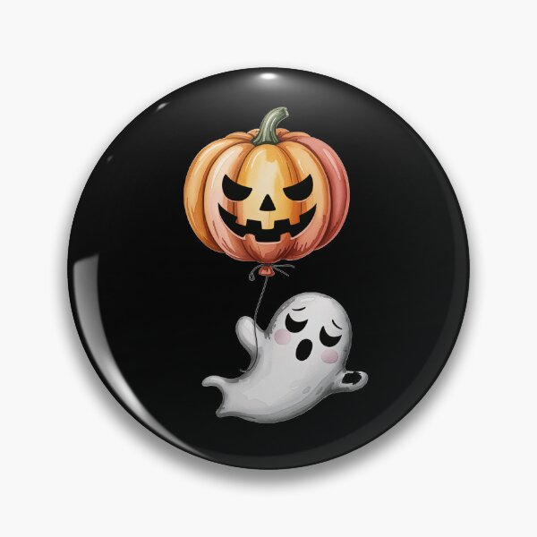 Item preview, ghost and jack o lantern balloon, designed and sold by jkrphoto.