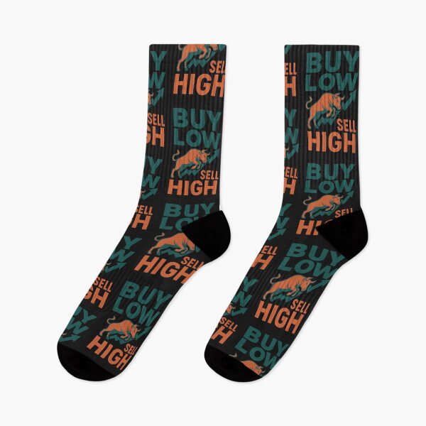 Item preview, Buy Low Sell High – Bold Retro Bull Trader Design designed and sold by BullishJunkie.