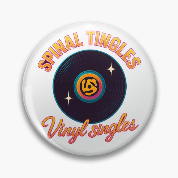 Item preview, Spinal Tingles — Retro Neon Vinyl Singles 45 RPM Design designed and sold by Building60media.