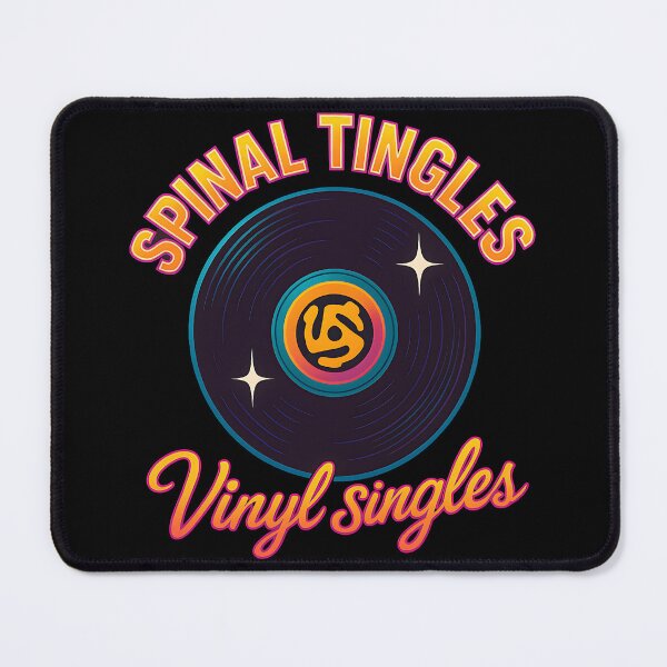 Item preview, Spinal Tingles — Retro Neon Vinyl Singles 45 RPM Design designed and sold by Building60media.