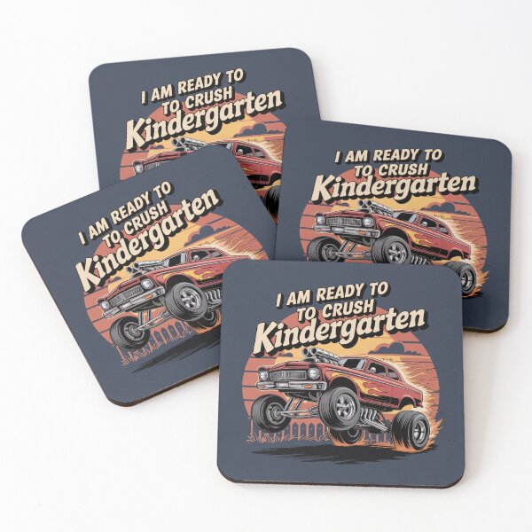 Item preview, I am ready to CRUSH the Kindergarten Back to School Monstertruck Red designed and sold by Sza1a.