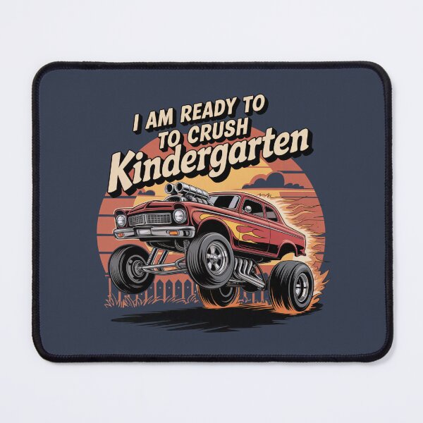 Item preview, I am ready to CRUSH the Kindergarten Back to School Monstertruck Red designed and sold by Sza1a.