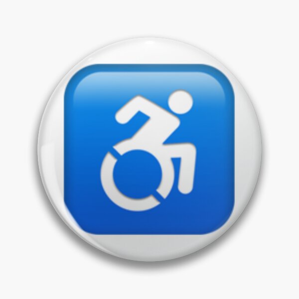 Item preview, Wheelchair Symbol Emoji designed and sold by Popular-Gifts.