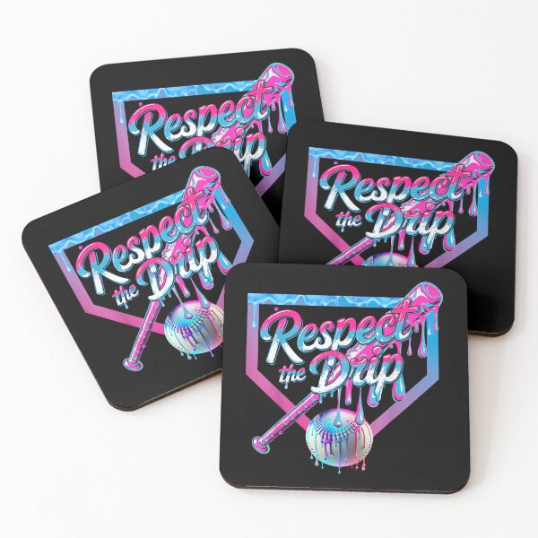 Item preview, Baseball Respect The Drip For Boys Ice Cream Drip designed and sold by BASKF.