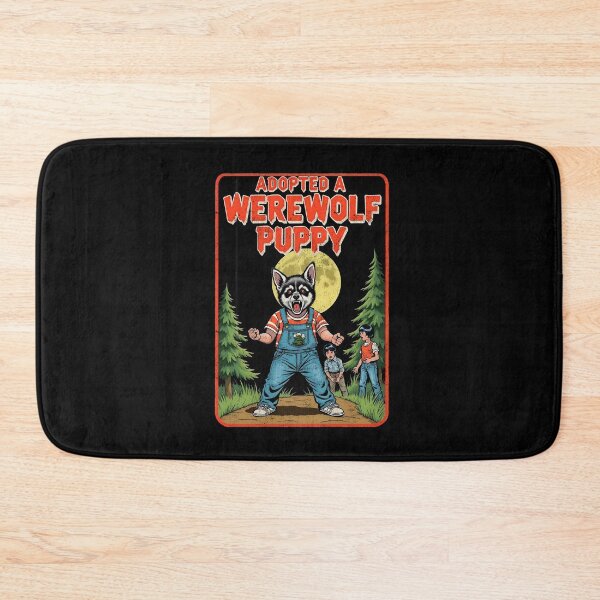 Item preview, Adopted a Werewolf Puppy | Horror-Comedy Werewolf Design designed and sold by Vintagenaut Co..