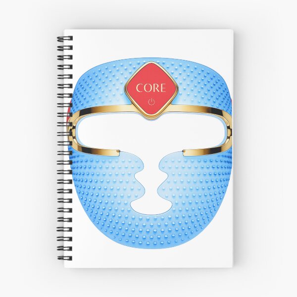 Item preview, Blue LED Face Mask Design – Gold Trim designed and sold by mayadesignshop.