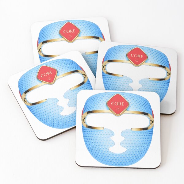 Item preview, Blue LED Face Mask Design – Gold Trim designed and sold by mayadesignshop.