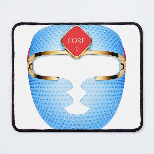 Item preview, Blue LED Face Mask Design – Gold Trim designed and sold by mayadesignshop.
