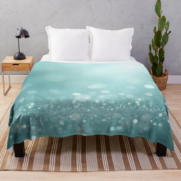 Item preview, Dreamy Aquatic Sparkle Bokeh designed and sold by MondeMade.