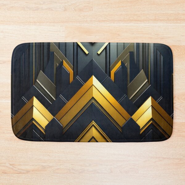 Item preview, Black (Faux) Leather Designs With Golden-Hues Accents designed and sold by DEC02.