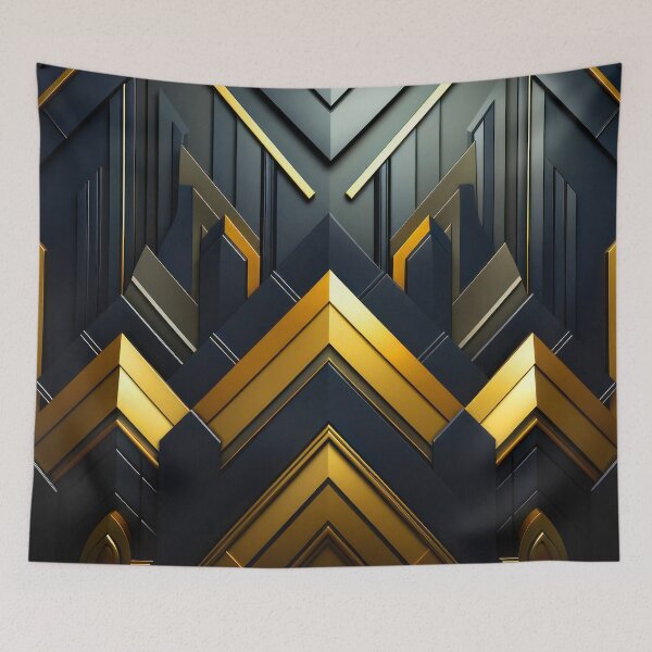 Item preview, Black (Faux) Leather Designs With Golden-Hues Accents designed and sold by DEC02.