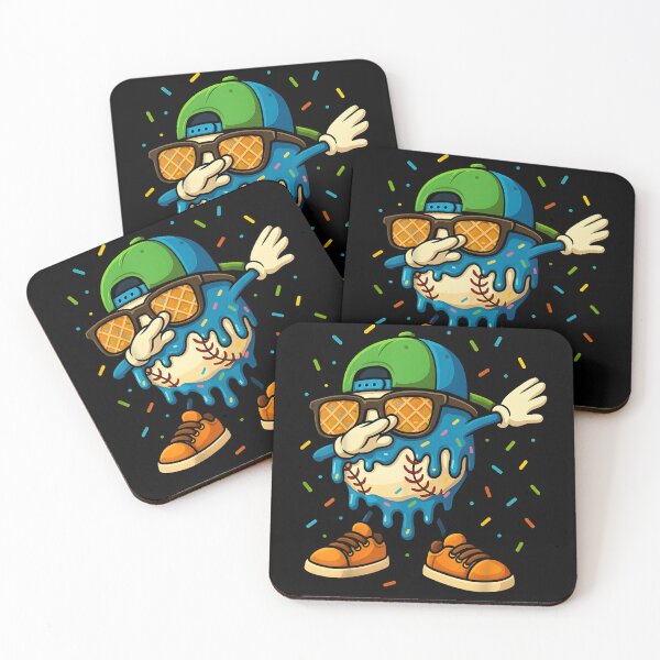 Item preview, Baseball Drip Ice Cream Boys Dabbing Youth Baseball Sprinkle designed and sold by BASKF.