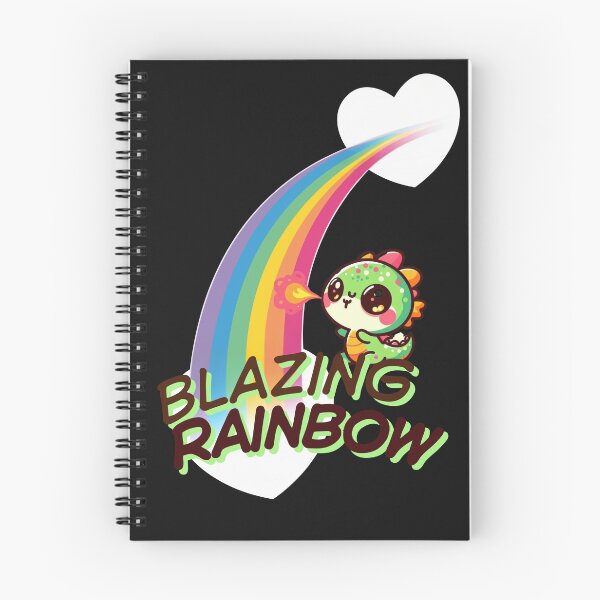 Item preview, Blazing Rainbow Cute Dragon Fire Breath Design designed and sold by STSD25.