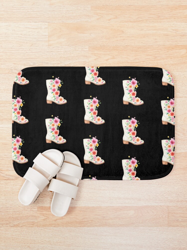 Thumbnail 1 of 6, Bath Mat, Spring Boot designed and sold by GraphicsClub.