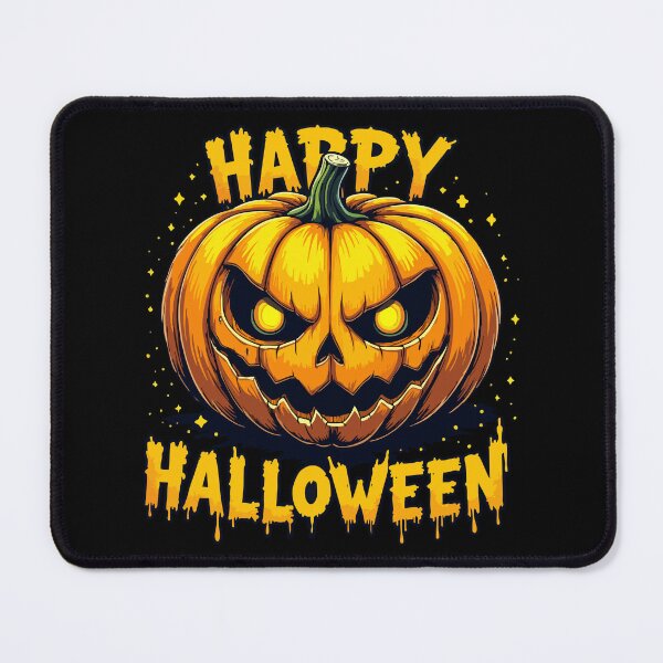 Item preview, Yellow-gold horror pumpkin – Happy Halloween designed and sold by Hans-Design.
